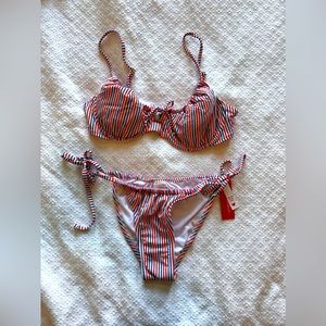 Red white and blue Bikini